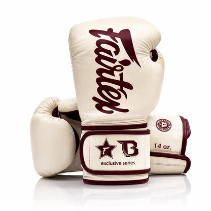 Fairtex x Booster BG V2 Boxing Gloves – Cream