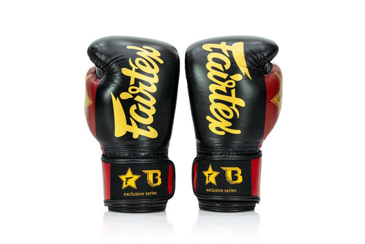 Fairtex x Booster BG V2 – Noir / Rouge / Or
