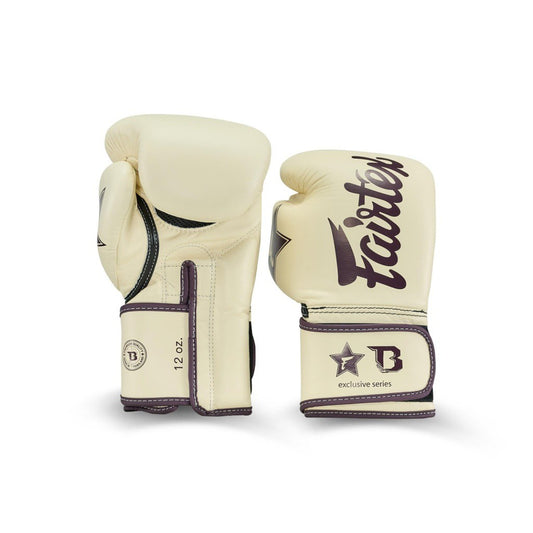 Gants de boxe Fairtex x Booster BG V2 – Crème