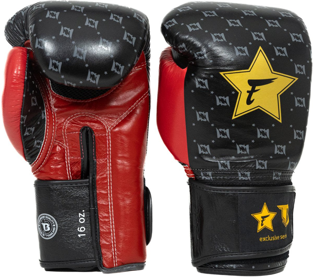 Gants de boxe Fairtex x Booster BG – Star Black/Wine Red