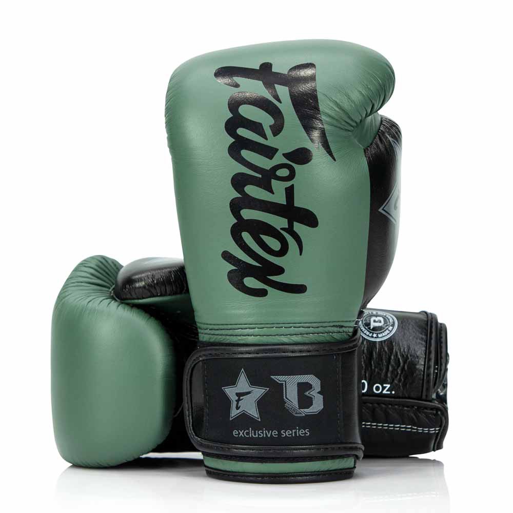 Gants de boxe Fairtex x Booster FXB BG V2 – Vert / Noir