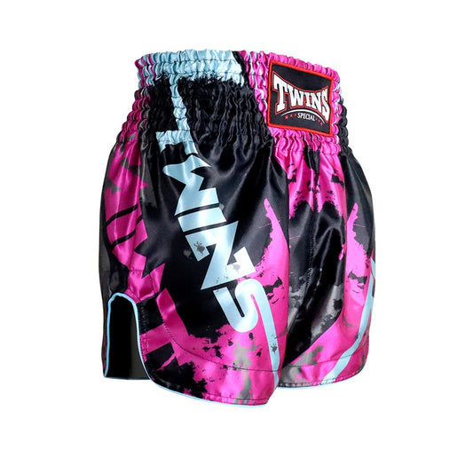 Short Muay Thaï Twins TTBL – Candy Pink