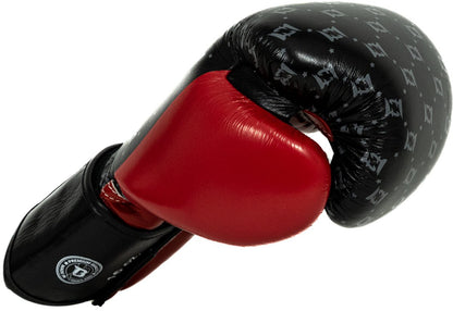 Fairtex x Booster BG Boxing Gloves – Star Black/Wine Red