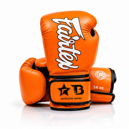 Fairtex x Booster BG V2 Boxing Gloves – Orange
