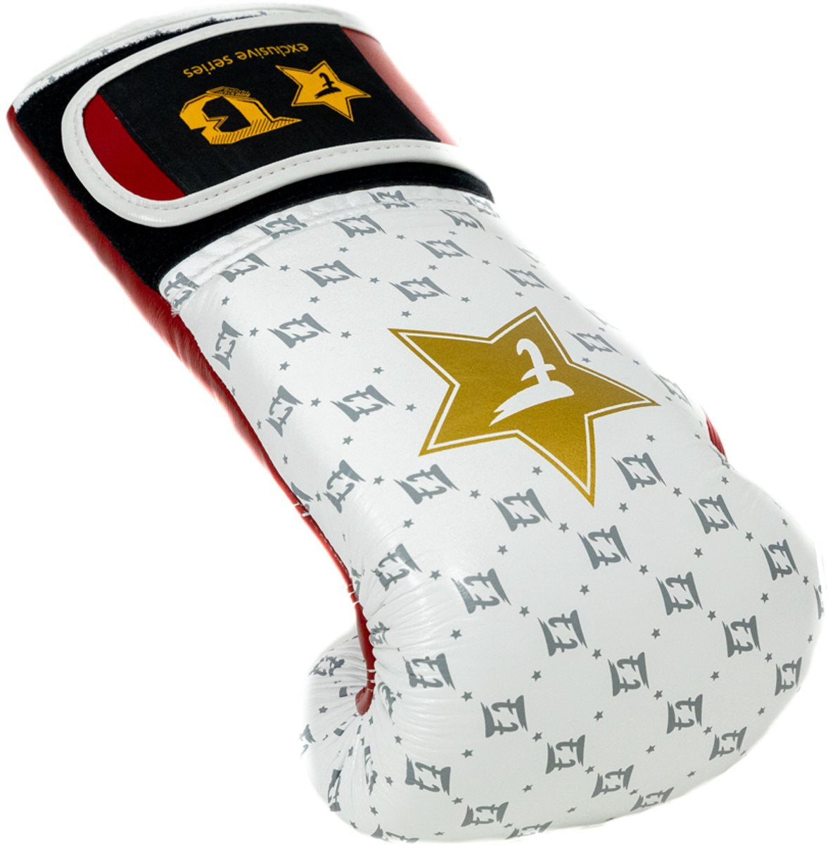 Fairtex x Booster BG Boxing Gloves – Star White/Wine Red